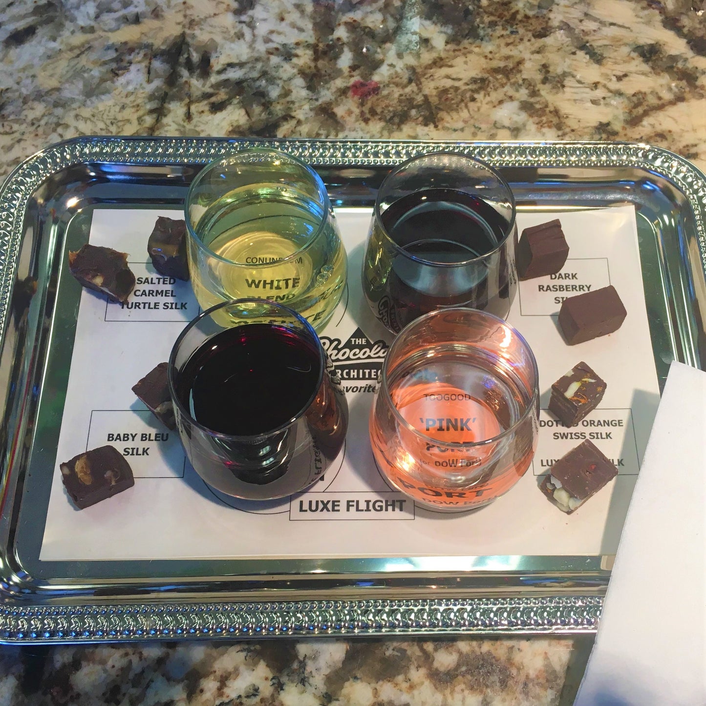 Wine + Chocolate Flights To Go